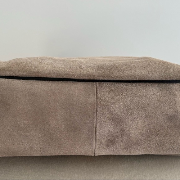 Chloe Lexa Crossbody Medium Bag Beige Suede - Picture 7 of 12